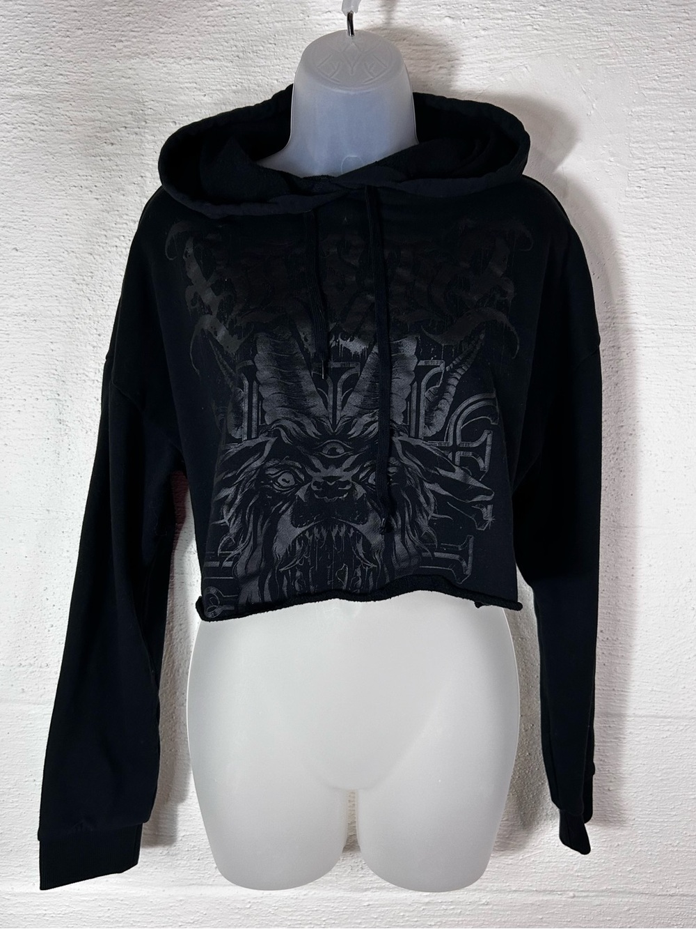 Killstar ultraviolet cropped hoodie